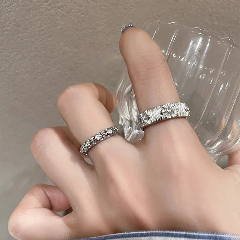 Men Accessories Drawing - Shiny Metal Open Ring for Men