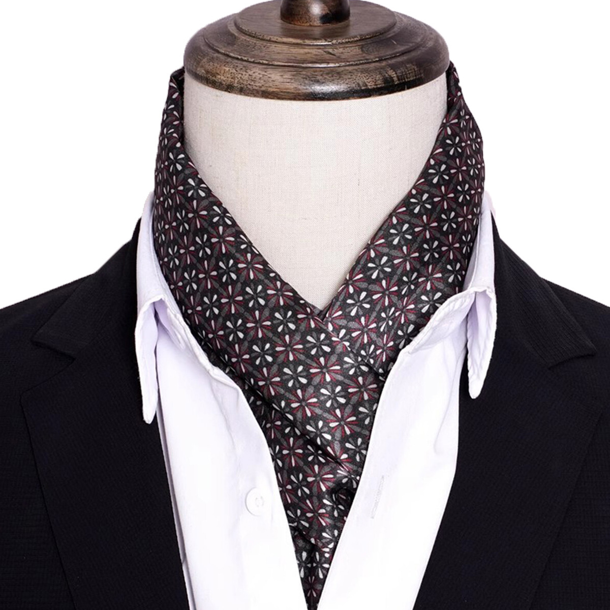 Men Accessories Sale - New Men's Stripe Silk Scarf Hot