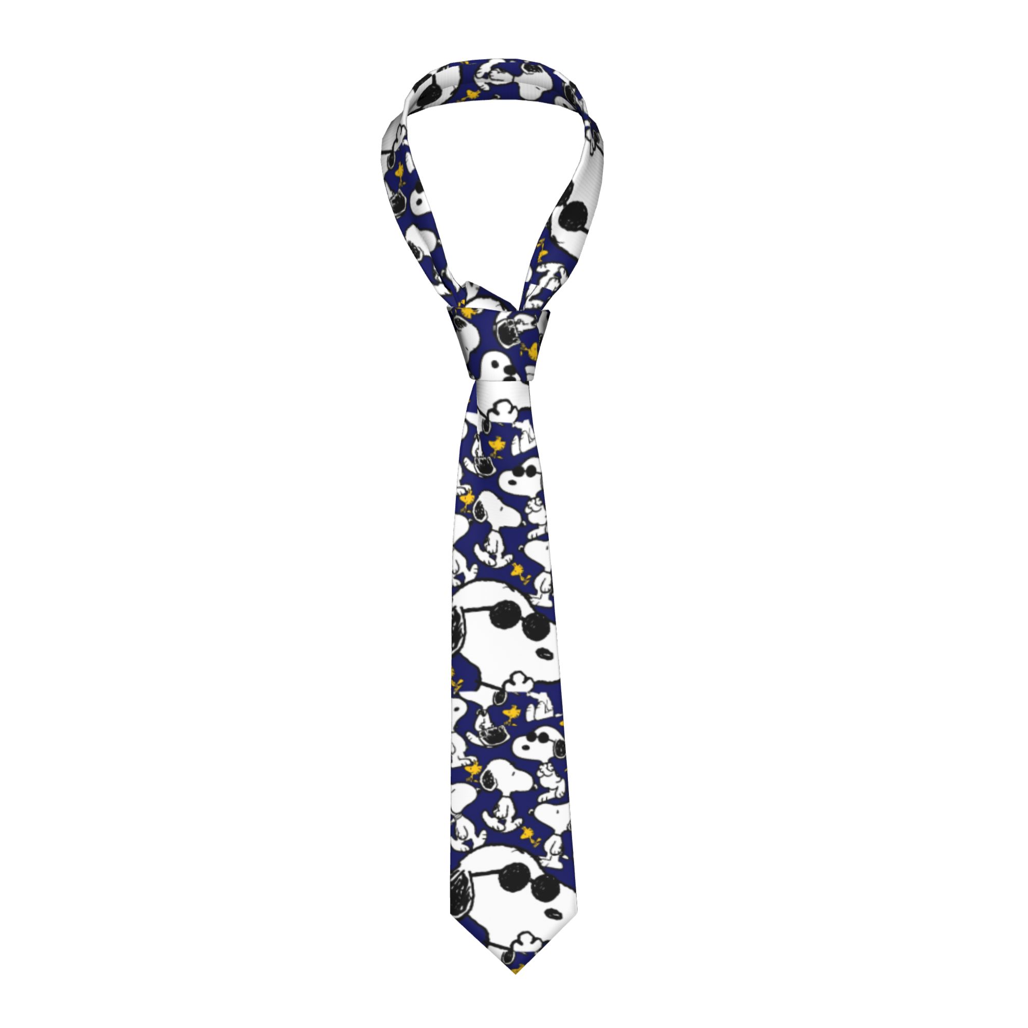 Men Accessories Wedding - Snoopys Woodstock Necktie Unisex 8 cm