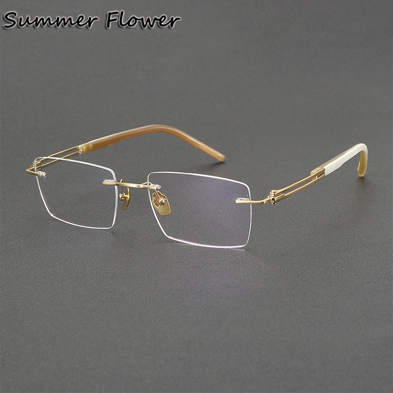 Men Accessories Tips - 150 mm Rimless Glasses Pure Titanium