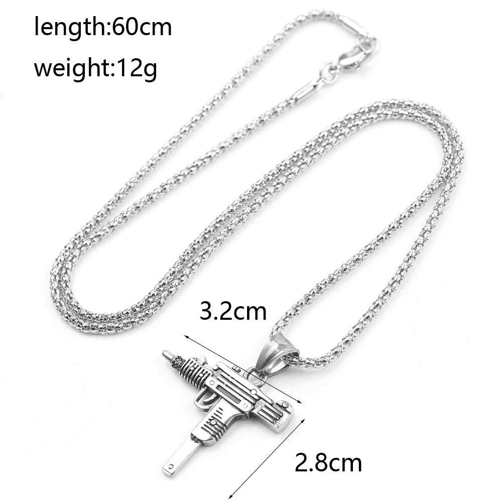 Punk Uzi Pistol Machine Gun Ne - Men Accessories Fashion review and price