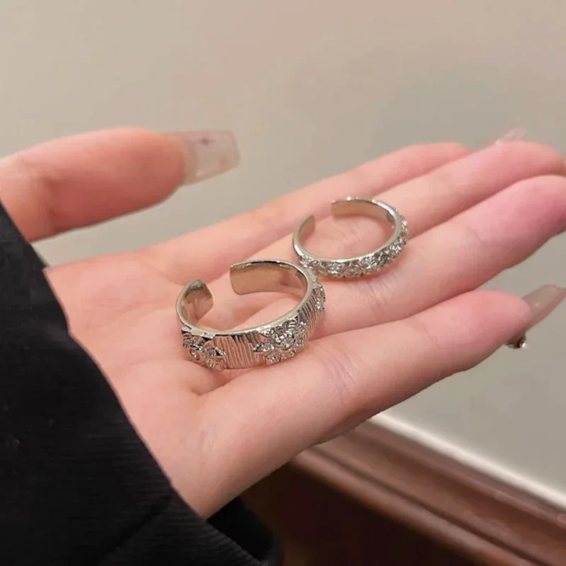 Shiny Metal Open Ring for Men  - Men Accessories Drawing review and price