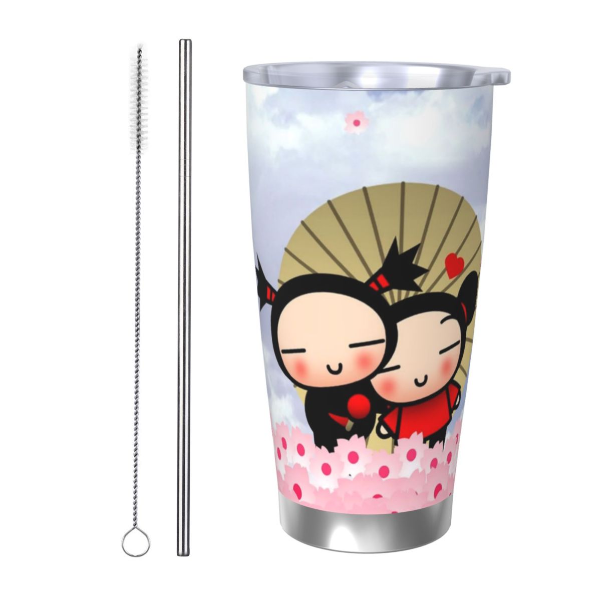 Cute Cartoon Pucca 20oz Stainl - Flask Stainless Steel review and price