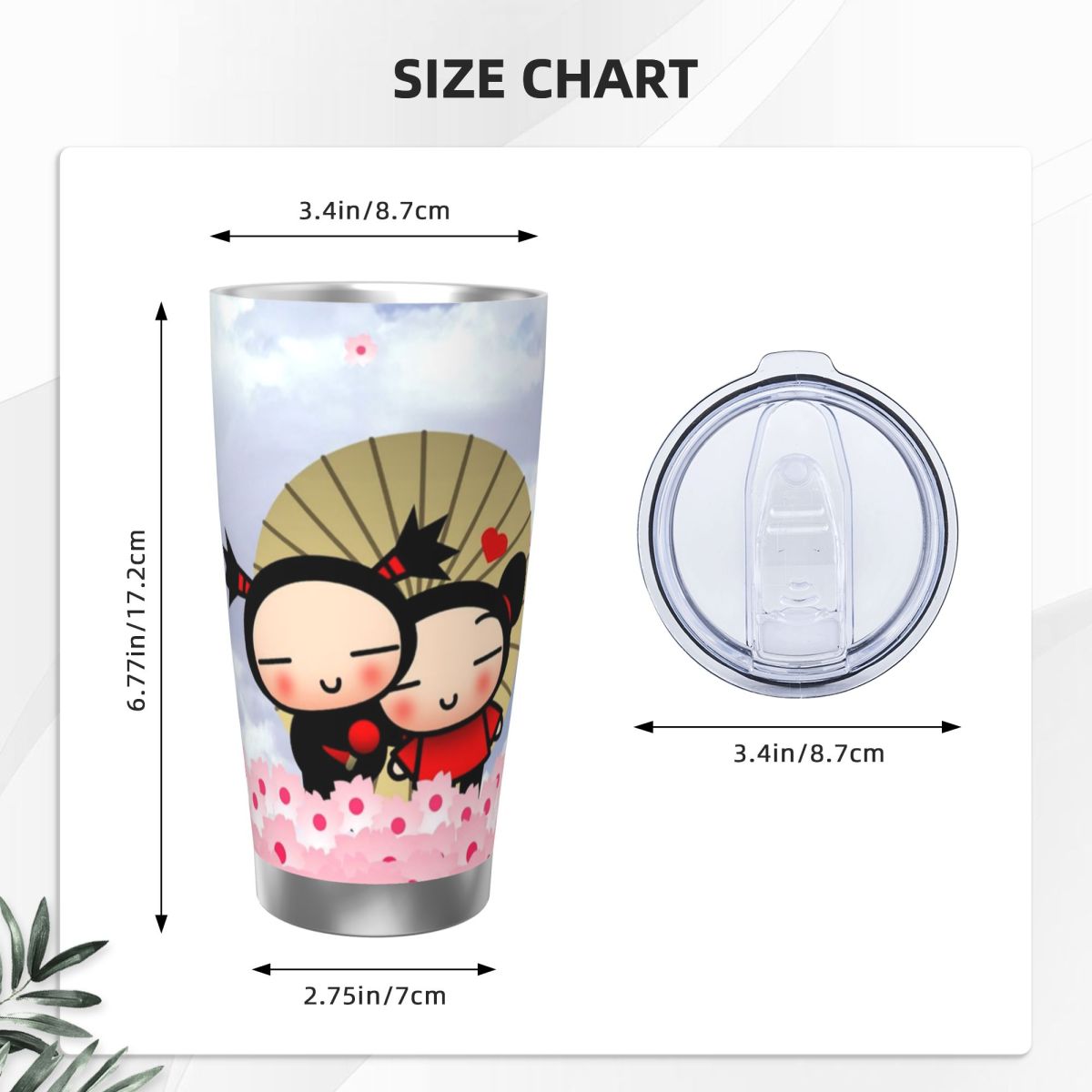 Cute Cartoon Pucca 20oz Stainl - Flask Stainless Steel review and price
