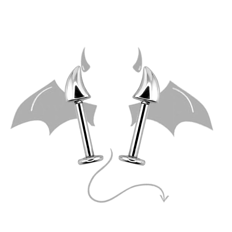 Hot Sale Cute Devil Horn Pierc - Men Accessories Sale review and price