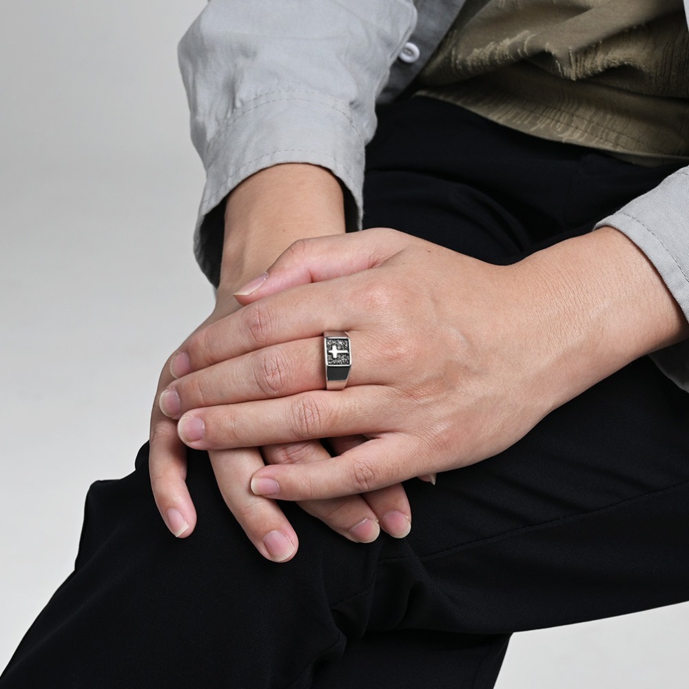Somen Vintage Stainless Steel  - Signet Ring Men review and price