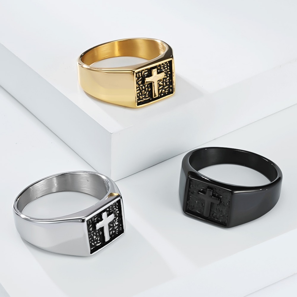 Somen Vintage Stainless Steel  - Signet Ring Men review and price