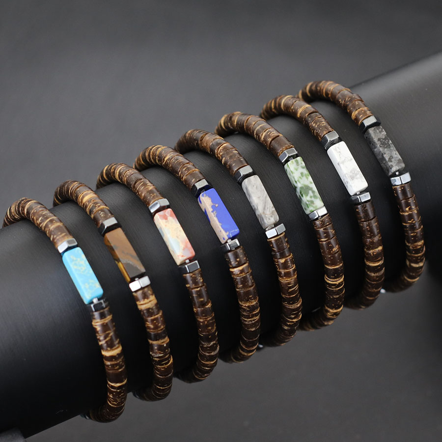 Men Retro 5mm Natural Coconut  - Men Accessories Amazon review and price