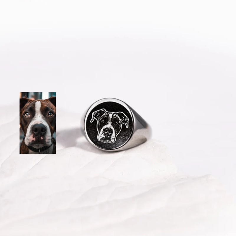Custom Engrave Photo Signet Ri - Men Accessories Wedding review and price
