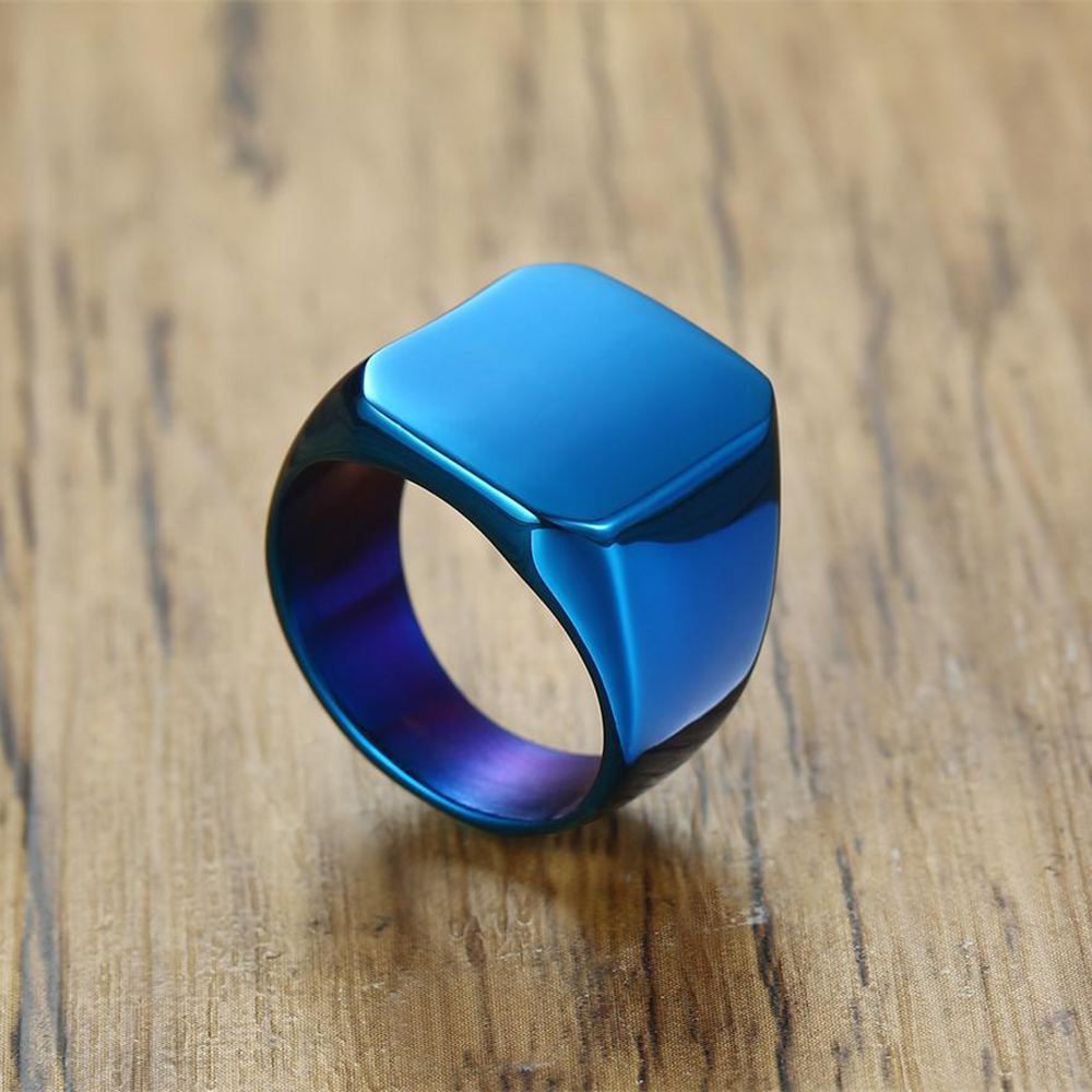 Free Engrave New Silver/Gold/B - Signet Ring Men review and price
