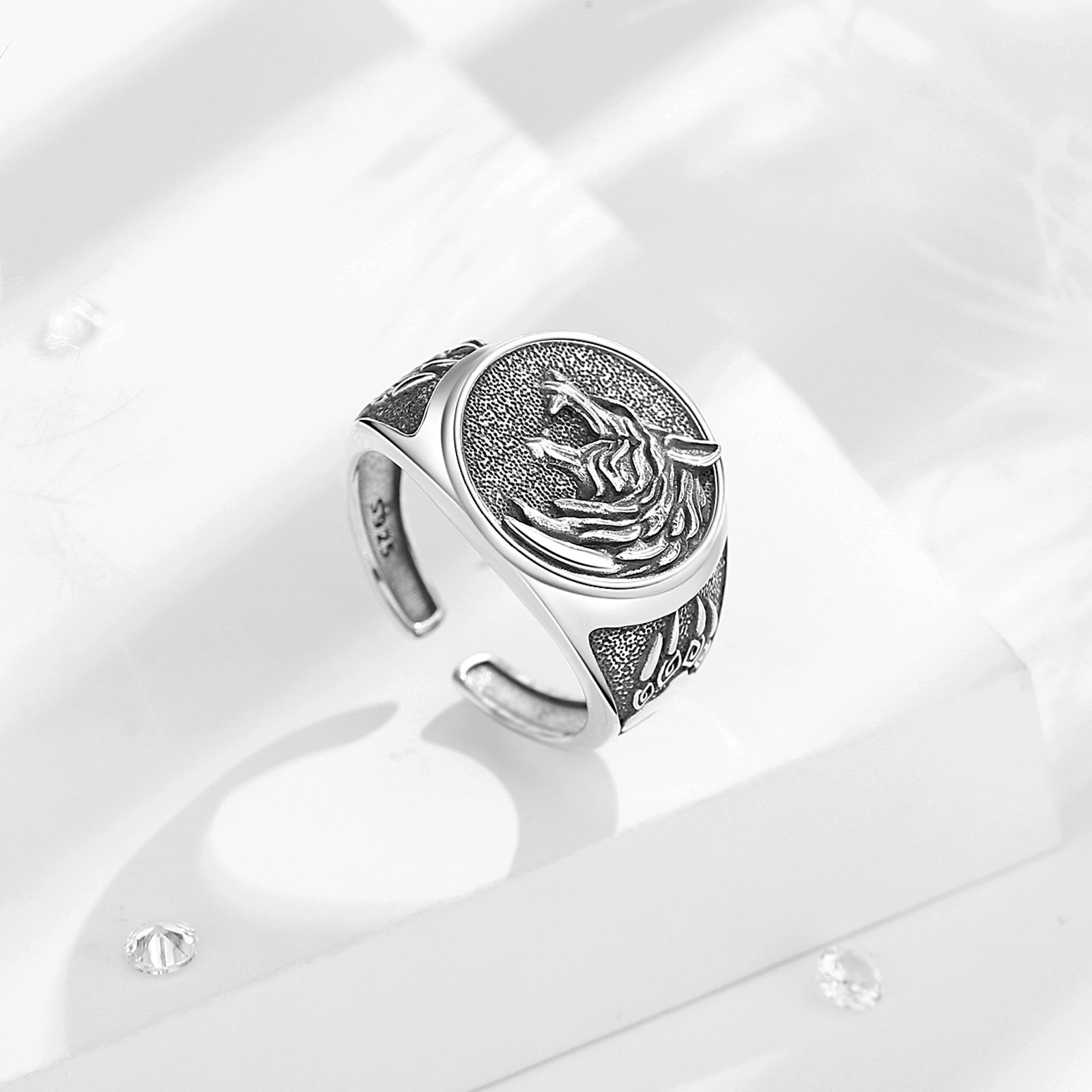 Eudora 925 Sterling Silver Vik - Signet Ring Men review and price
