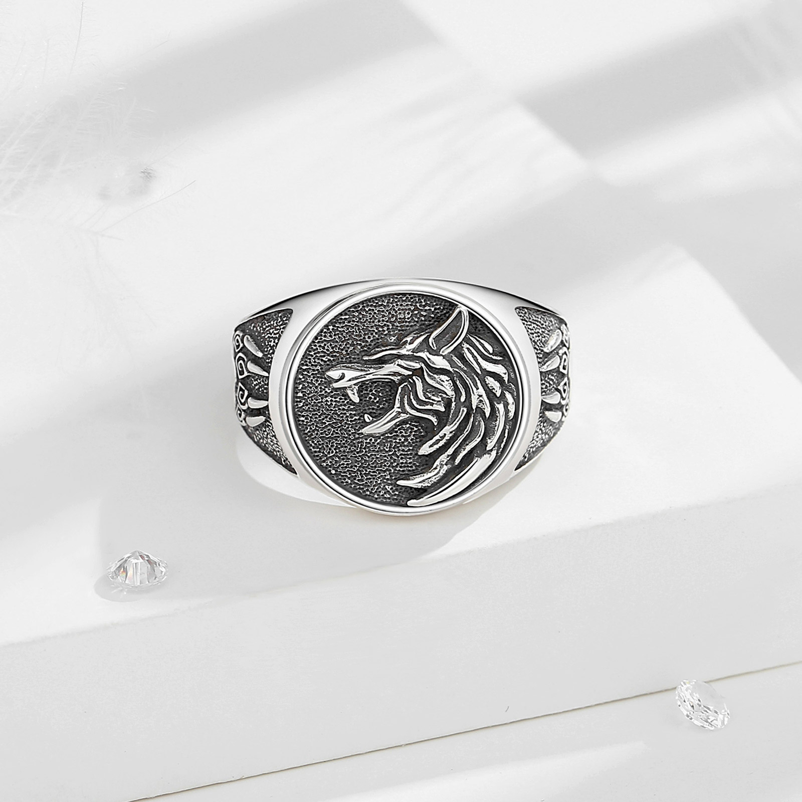 Eudora 925 Sterling Silver Vik - Signet Ring Men review and price