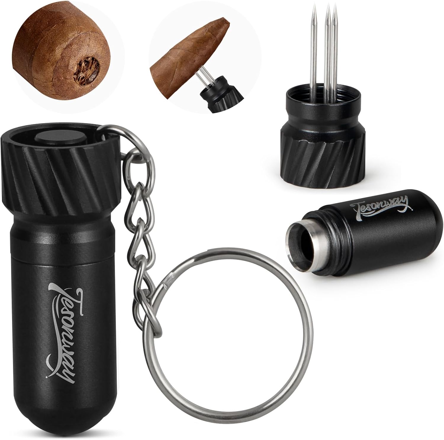 Cigar Punch Cutter, 2-in-1 Cig - Men Accessories Drawing review and price