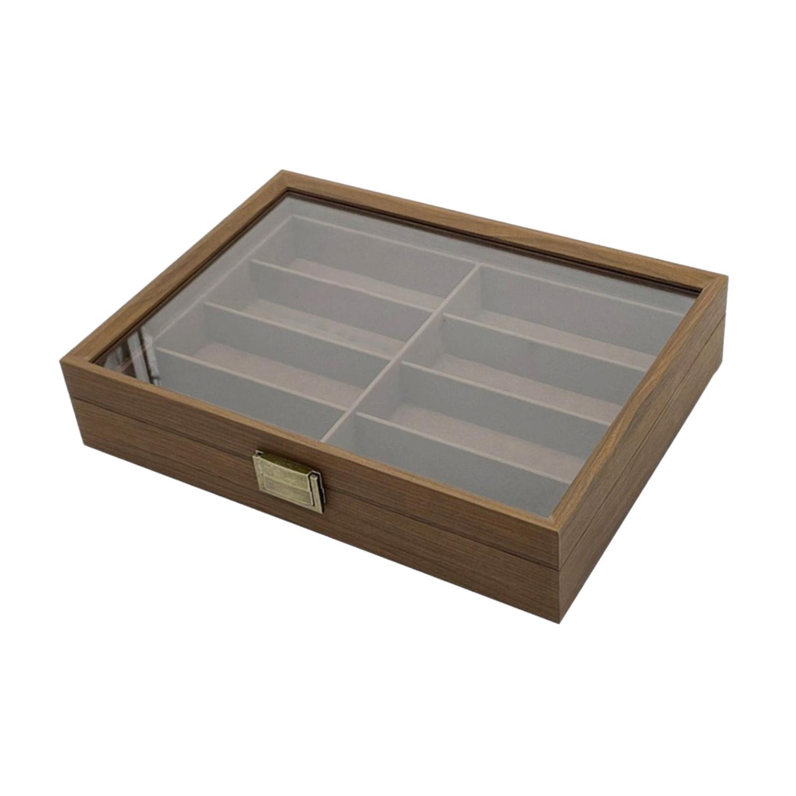 Wooden Sunglasses Organizer Bo - Men Accessories Drawing review and price
