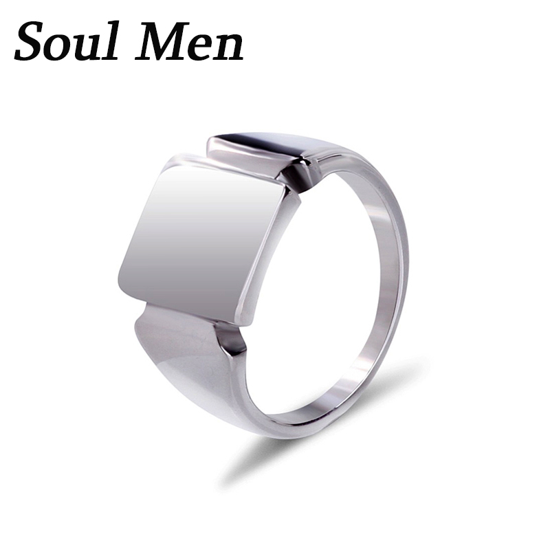 Soul Men Titanium Steel Rings  - Signet Ring Men review and price