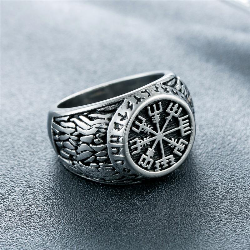Vintage Viking Rune Signet Sca - Signet Ring Men review and price