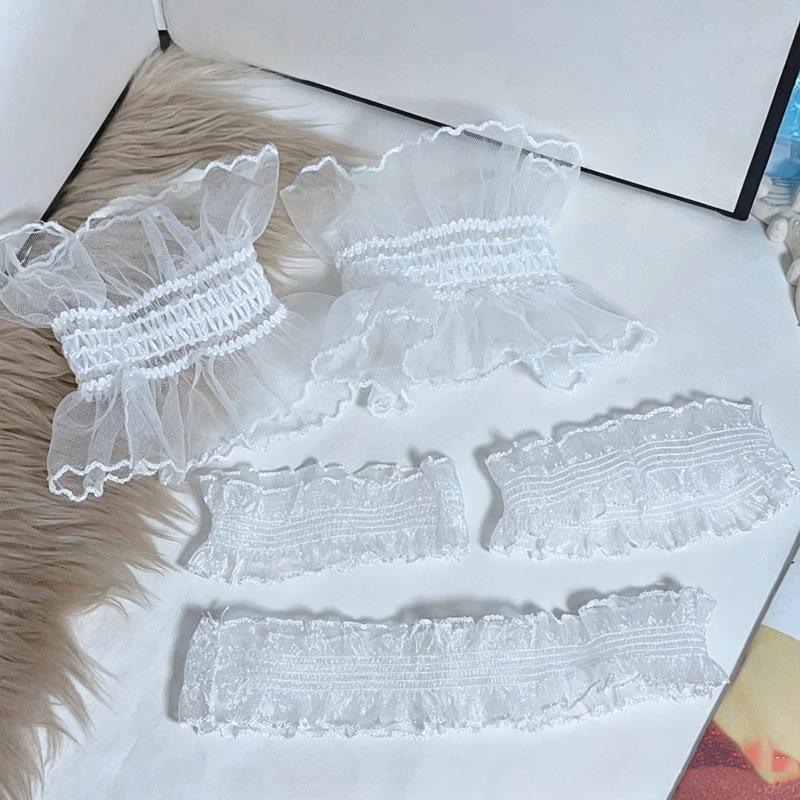 1/2Pcs Lace White Mesh Tulle P - Men Accessories Tips review and price