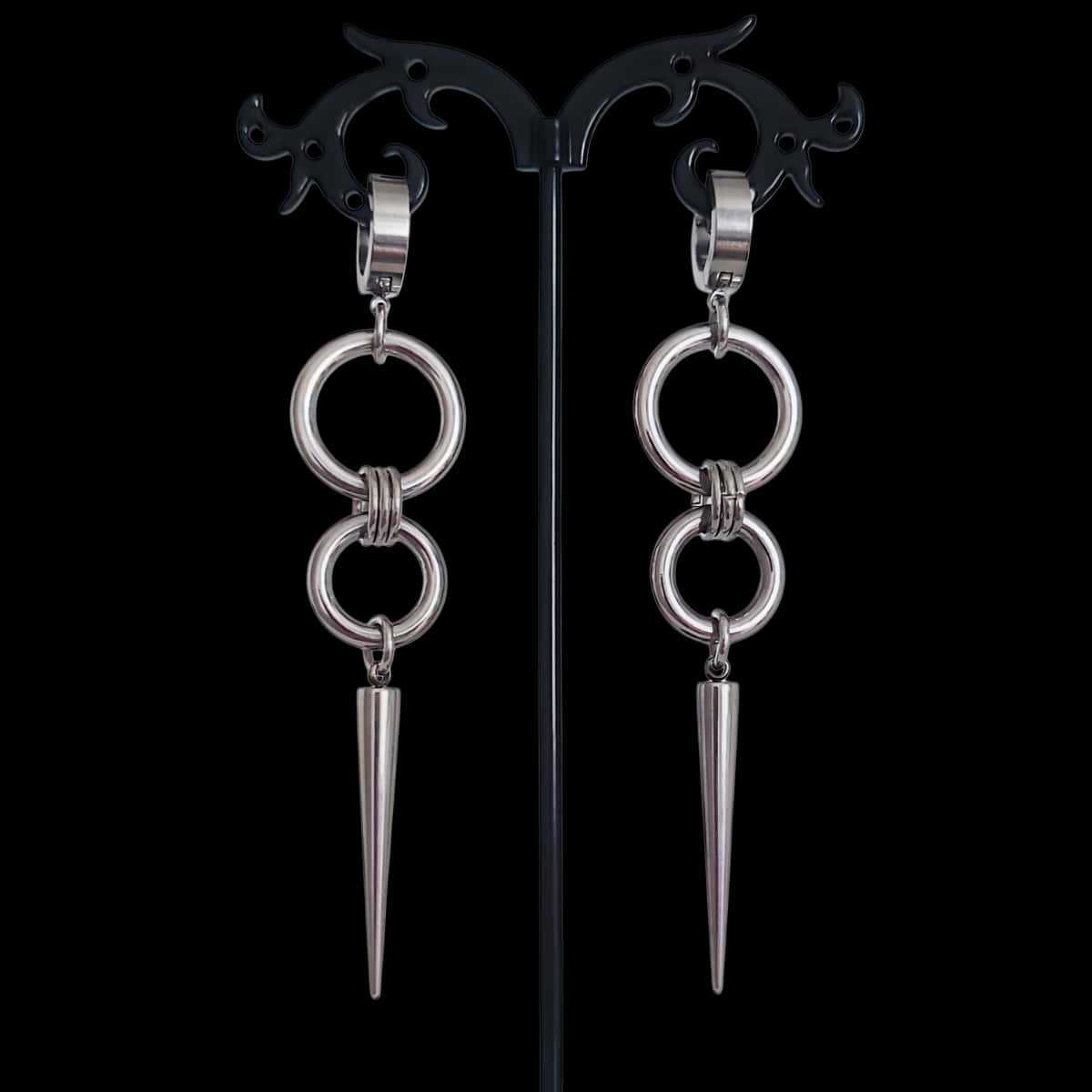 Punk rivet earring,Goth jewelr - Men Accessories Tips review and price