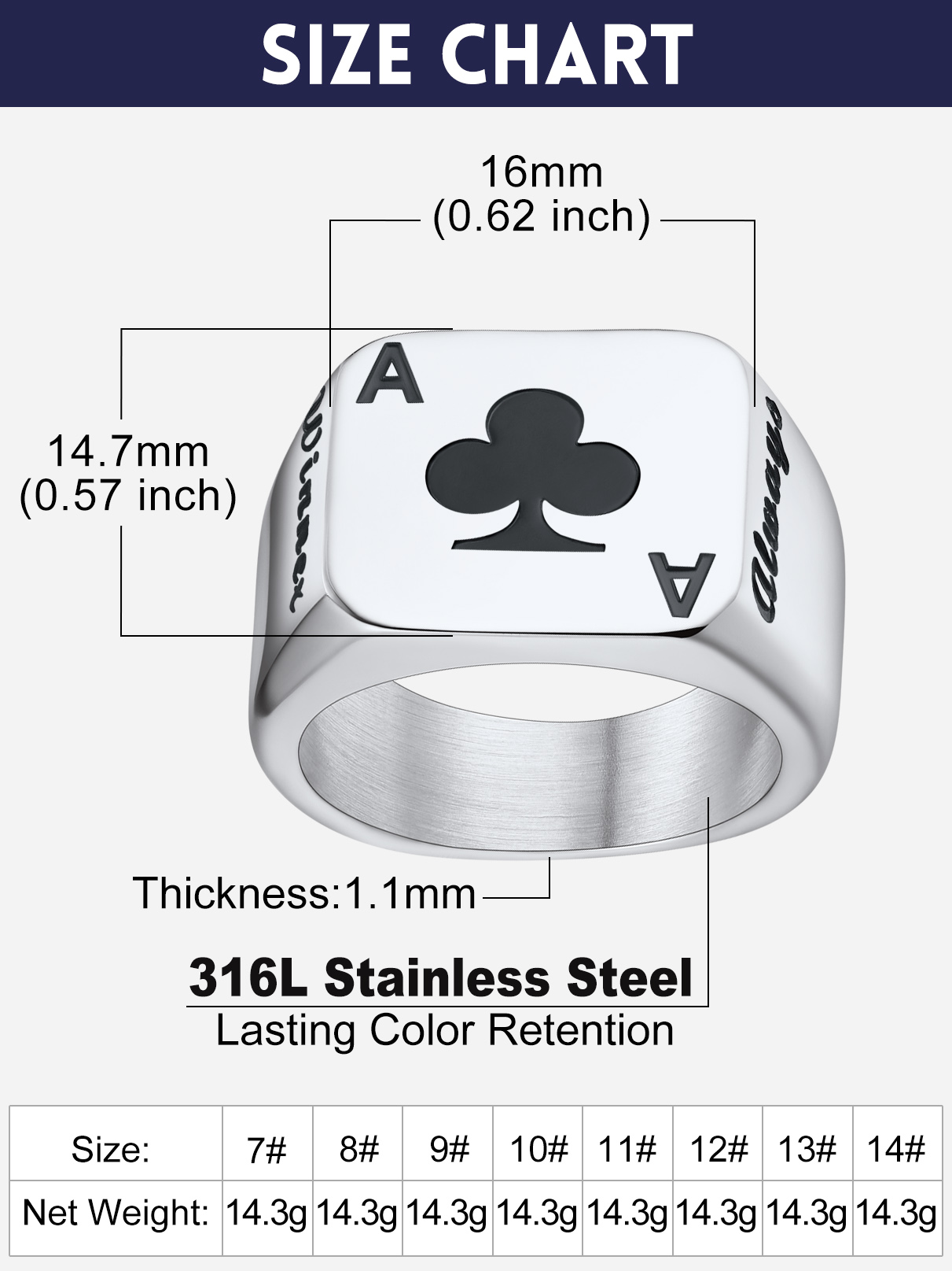 U7 Customized Square Rectangle - Signet Ring Men review and price