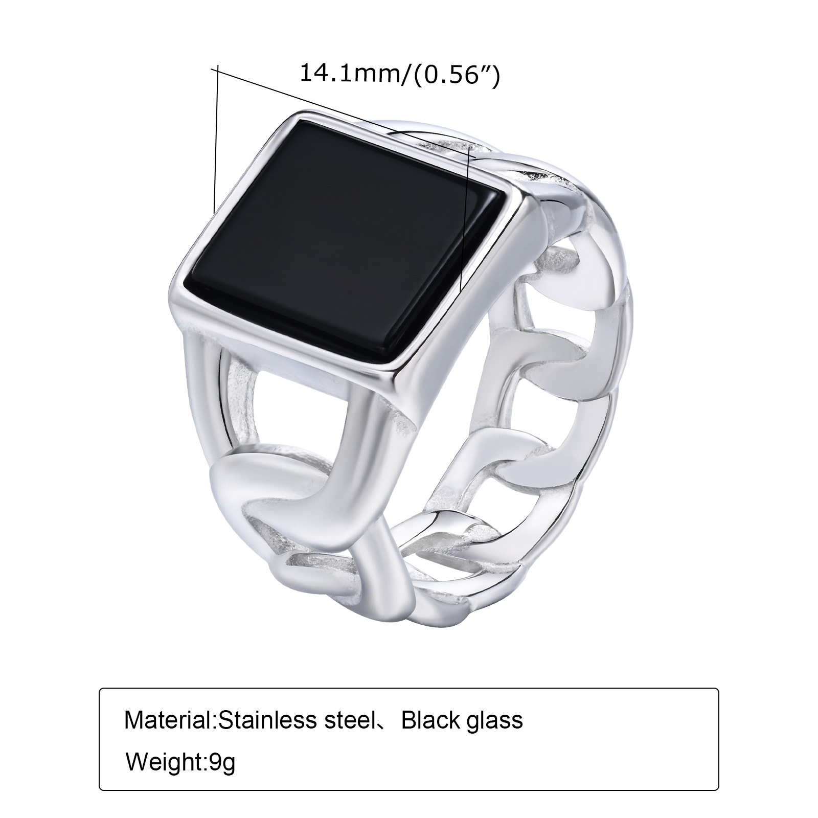 Punk Vintage Stainless Steel S - Signet Ring Men review and price