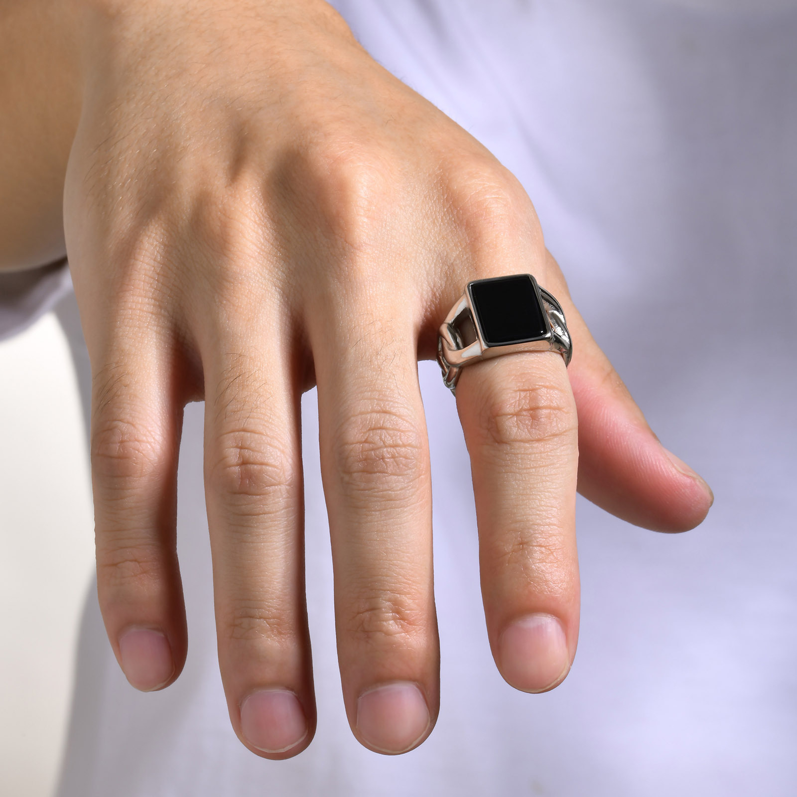Punk Vintage Stainless Steel S - Signet Ring Men review and price