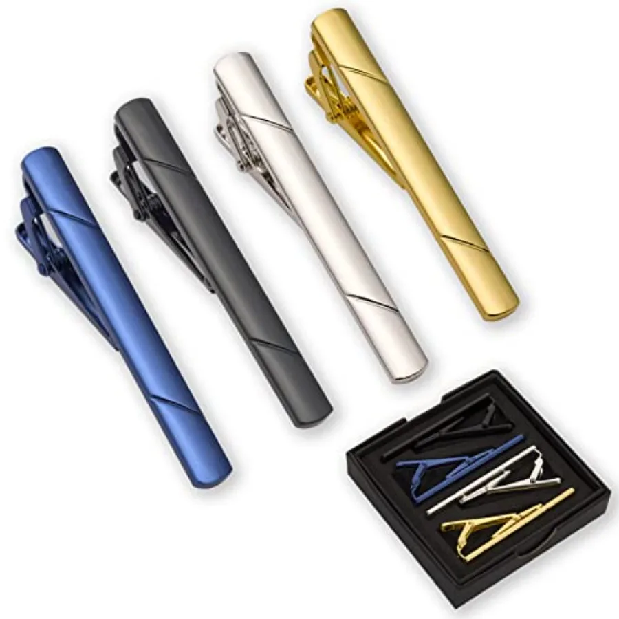 4Pcs Tie Clips For Men Tie Bar - Men Accessories Fashion review and price