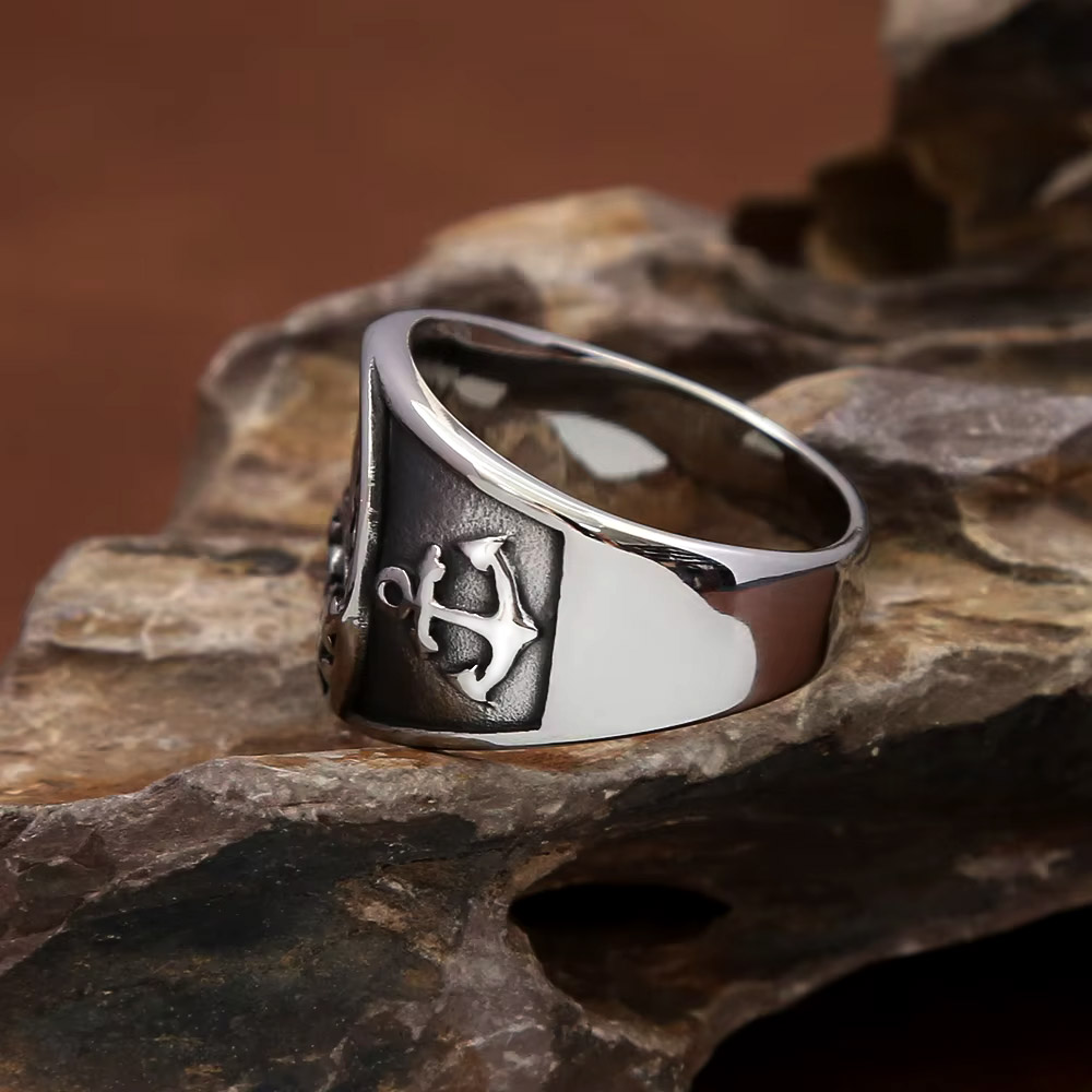 Vintage Nautical Nordic Sailbo - Signet Ring Men review and price
