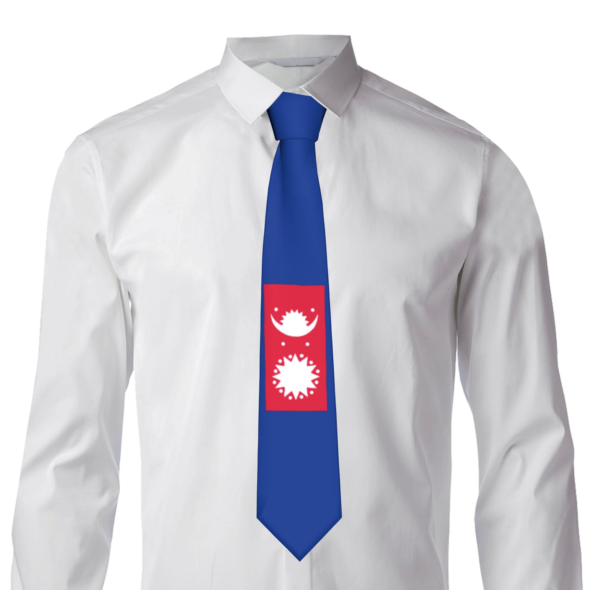 Nepal National Flag Tie  Graph - Men Accessories Nepal review and price