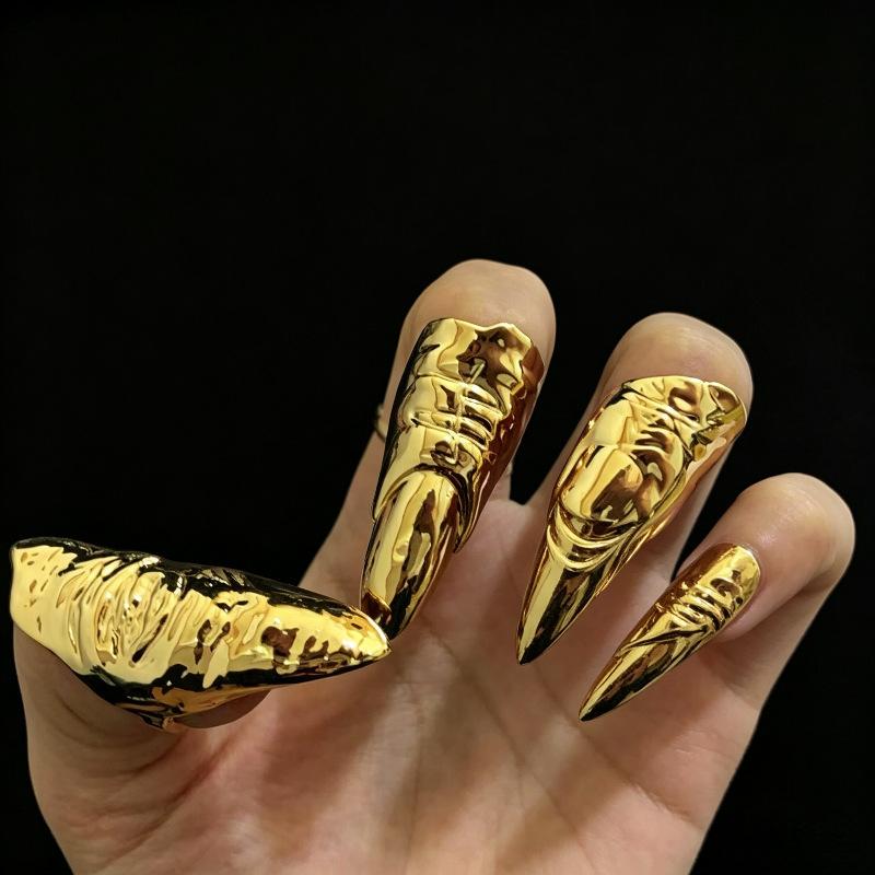 Punk Metallic Claw Nail Rings  - Men Accessories Tips review and price