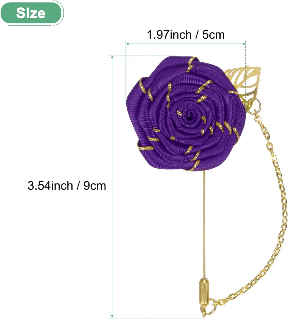 Rose Brooch Pin Cloth Rose Flo - Men Accessories Wedding review and price