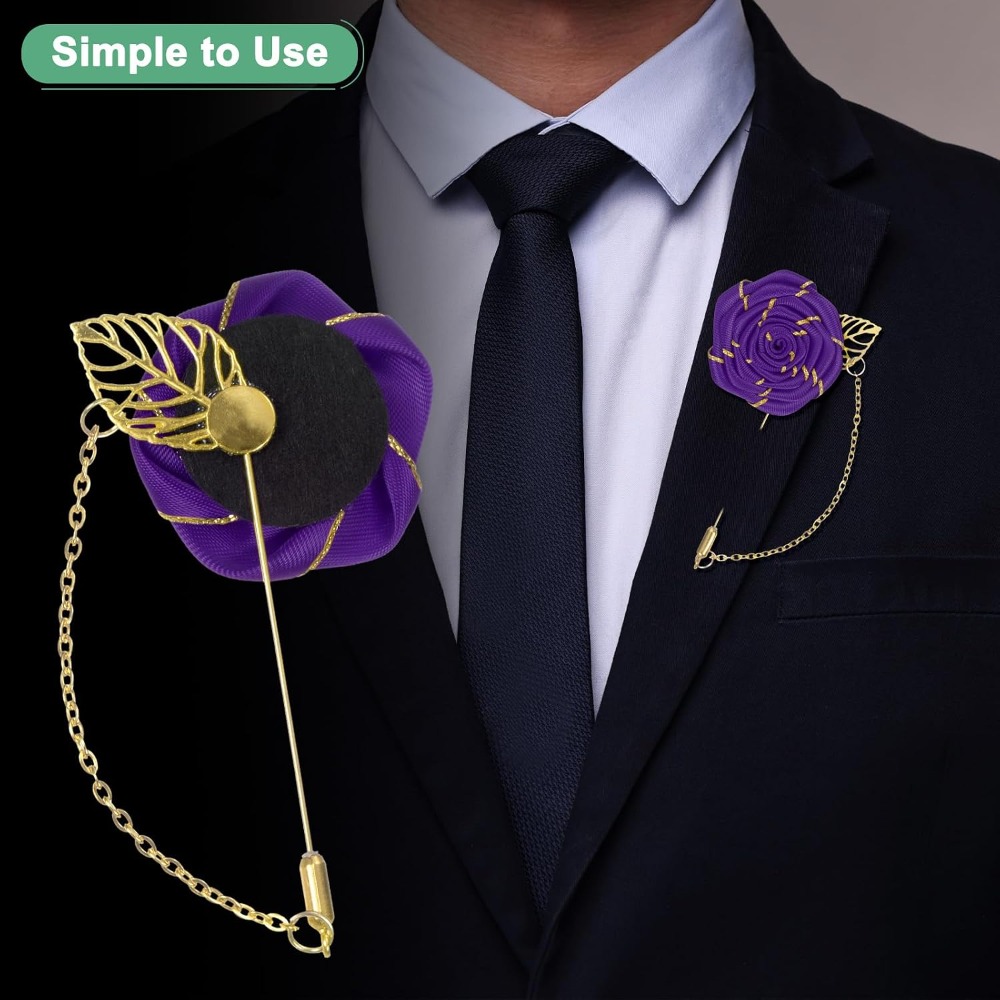 Rose Brooch Pin Cloth Rose Flo - Men Accessories Wedding review and price