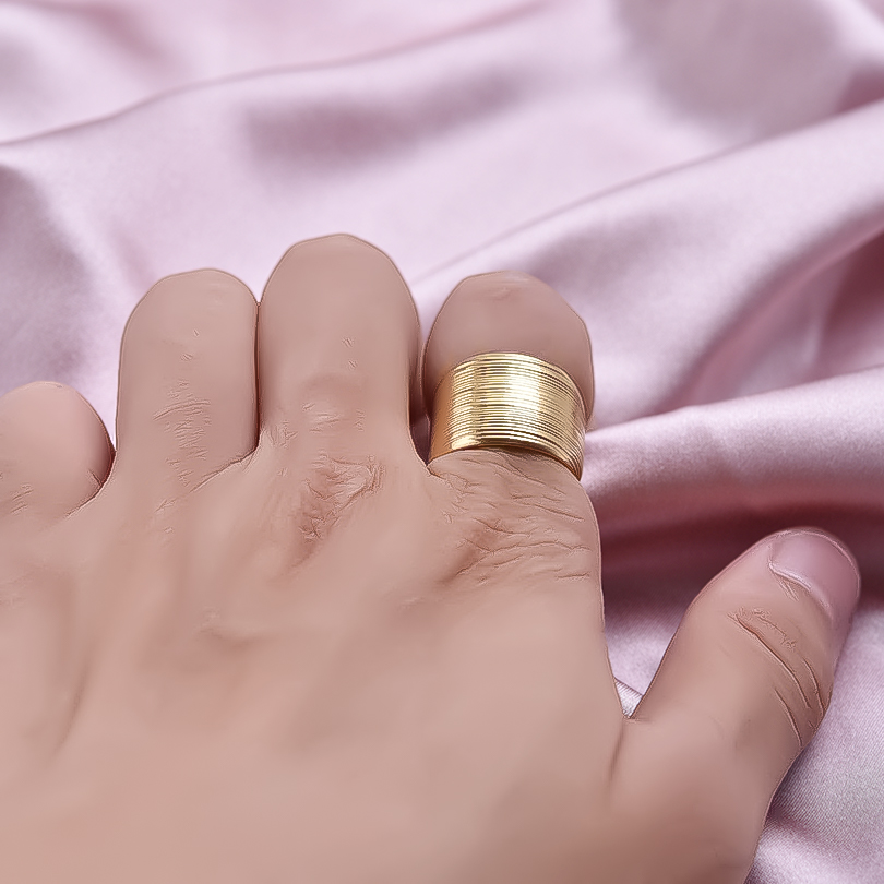 Korea Fashion Wide Ring Open S - Men Accessories Drawing review and price
