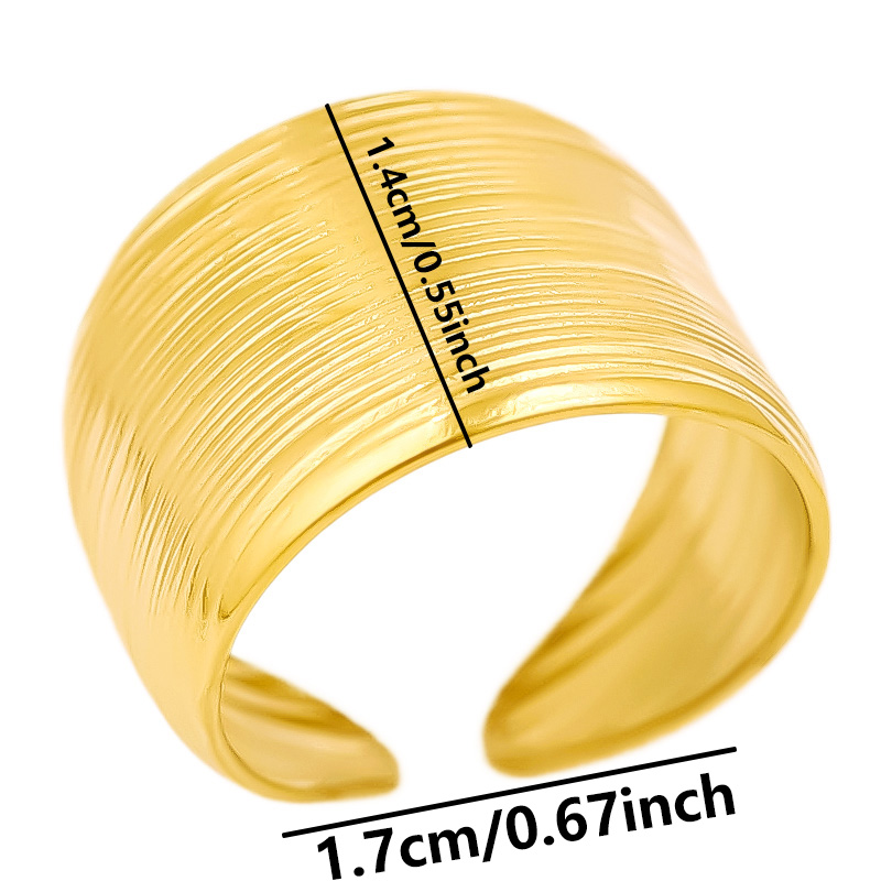 Korea Fashion Wide Ring Open S - Men Accessories Drawing review and price