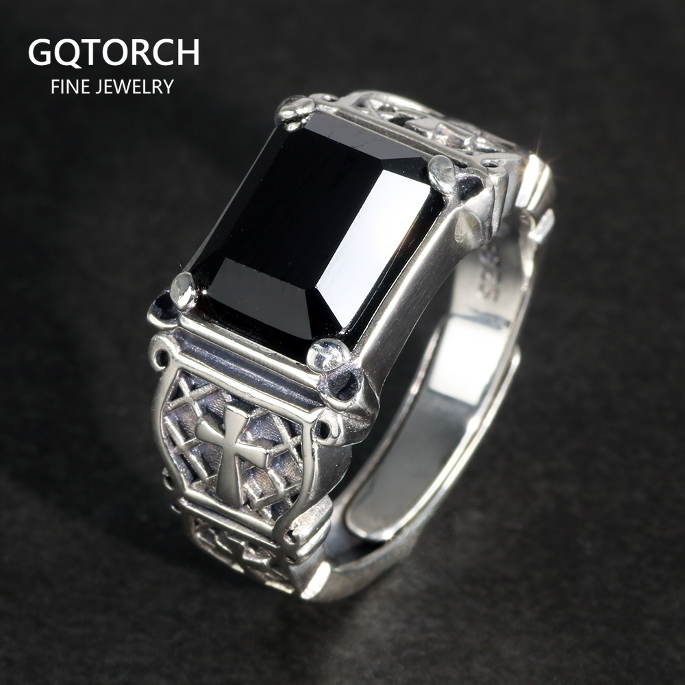 Vintage Punk Silver 925 Jewelr - Signet Ring Men review and price