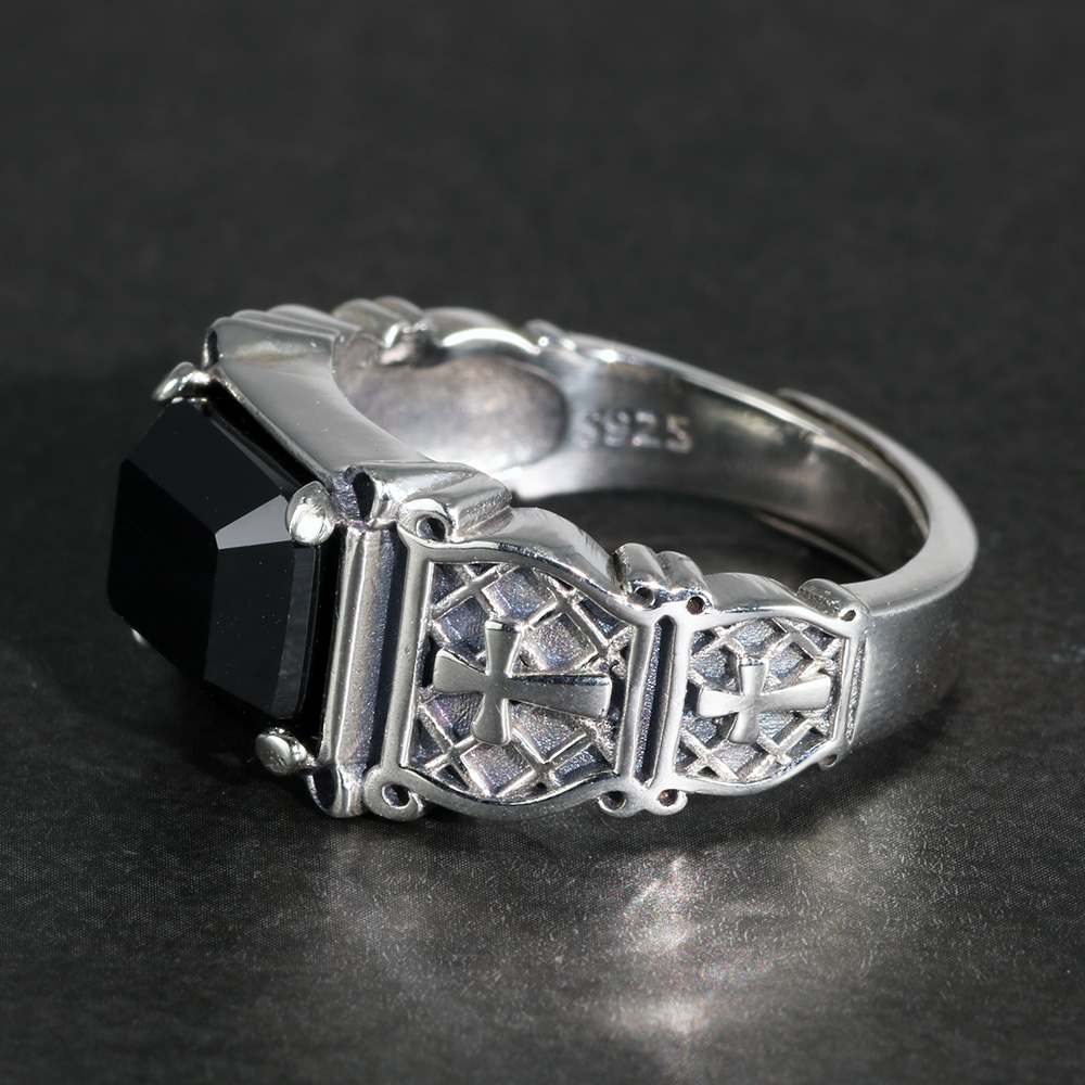Vintage Punk Silver 925 Jewelr - Signet Ring Men review and price